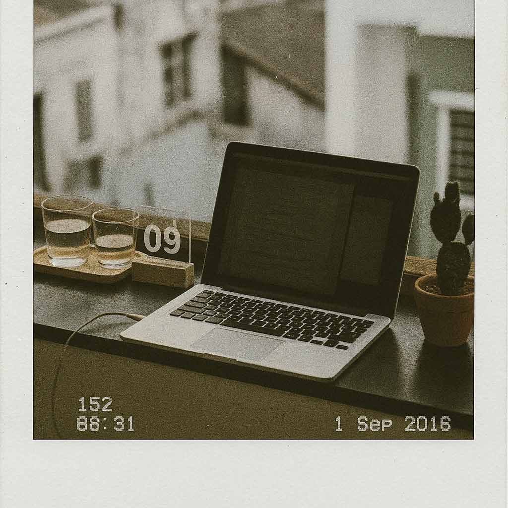 Fixinc laptop in Cafe