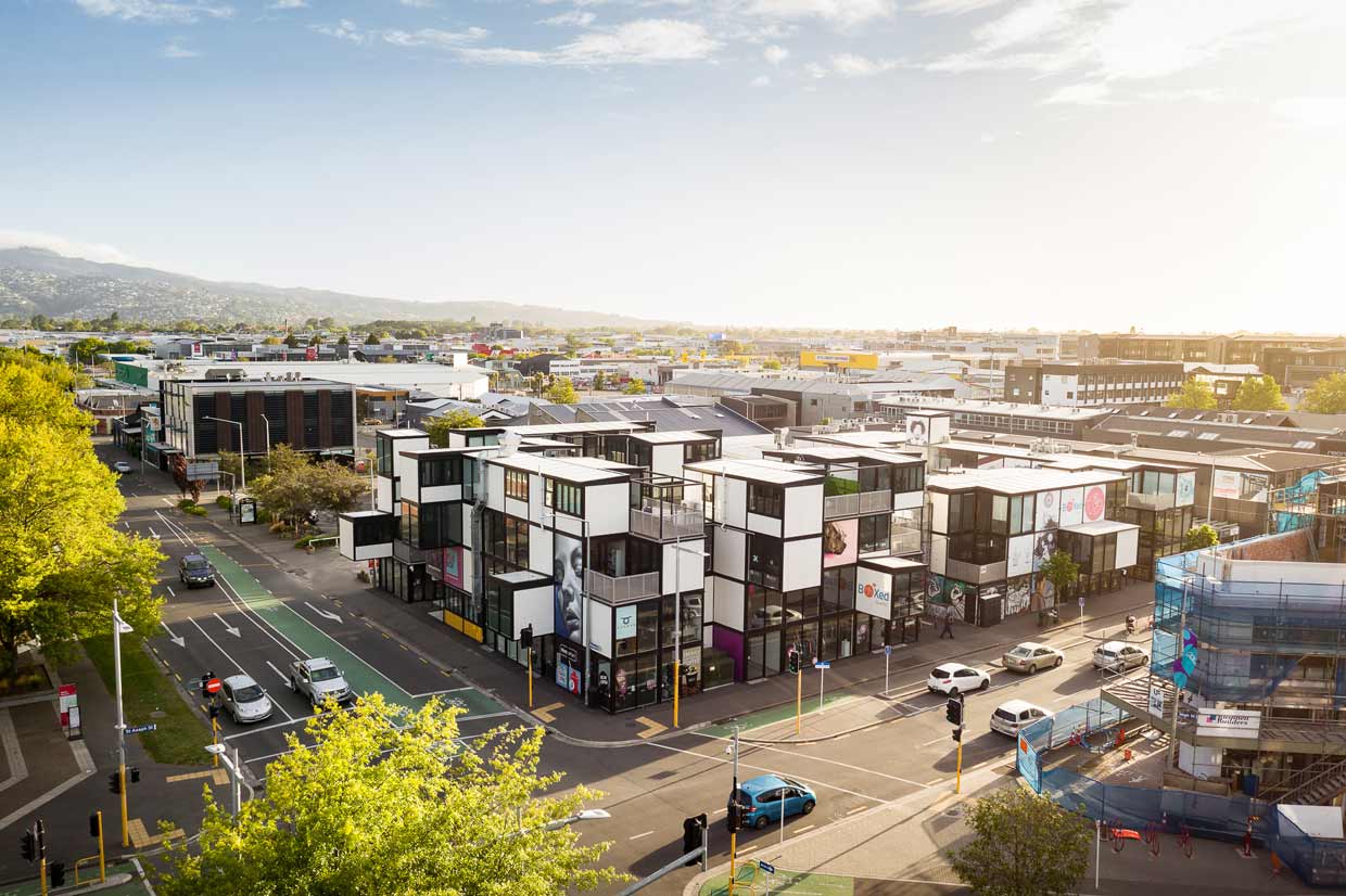 Arial view of the Fixinc Christchurch office