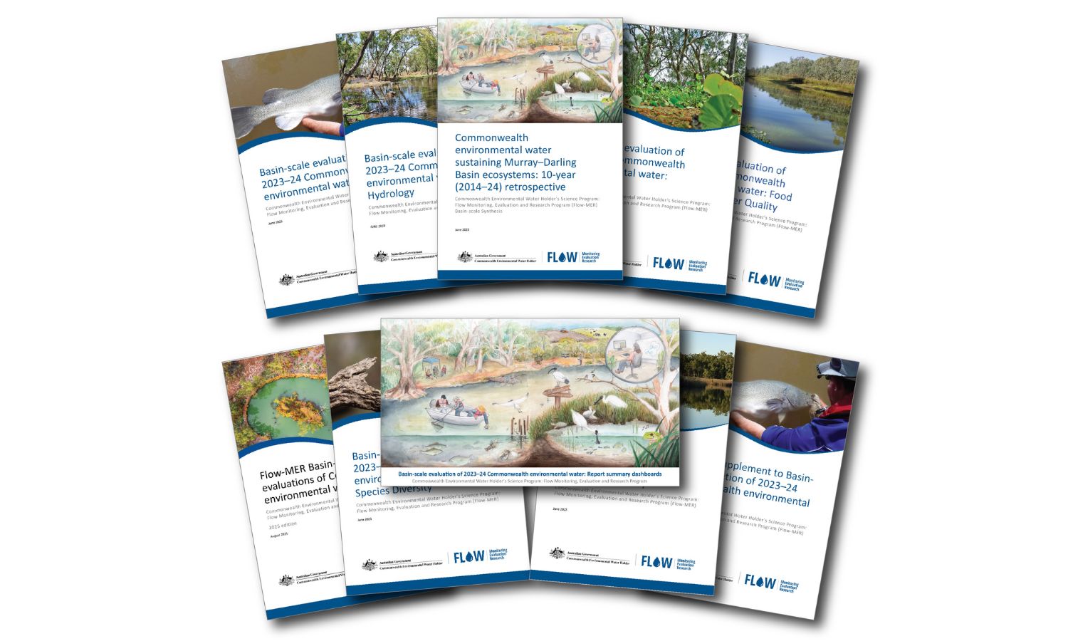 All the 2023–24 evaluation reports can be downloaded from the CEWH website. 