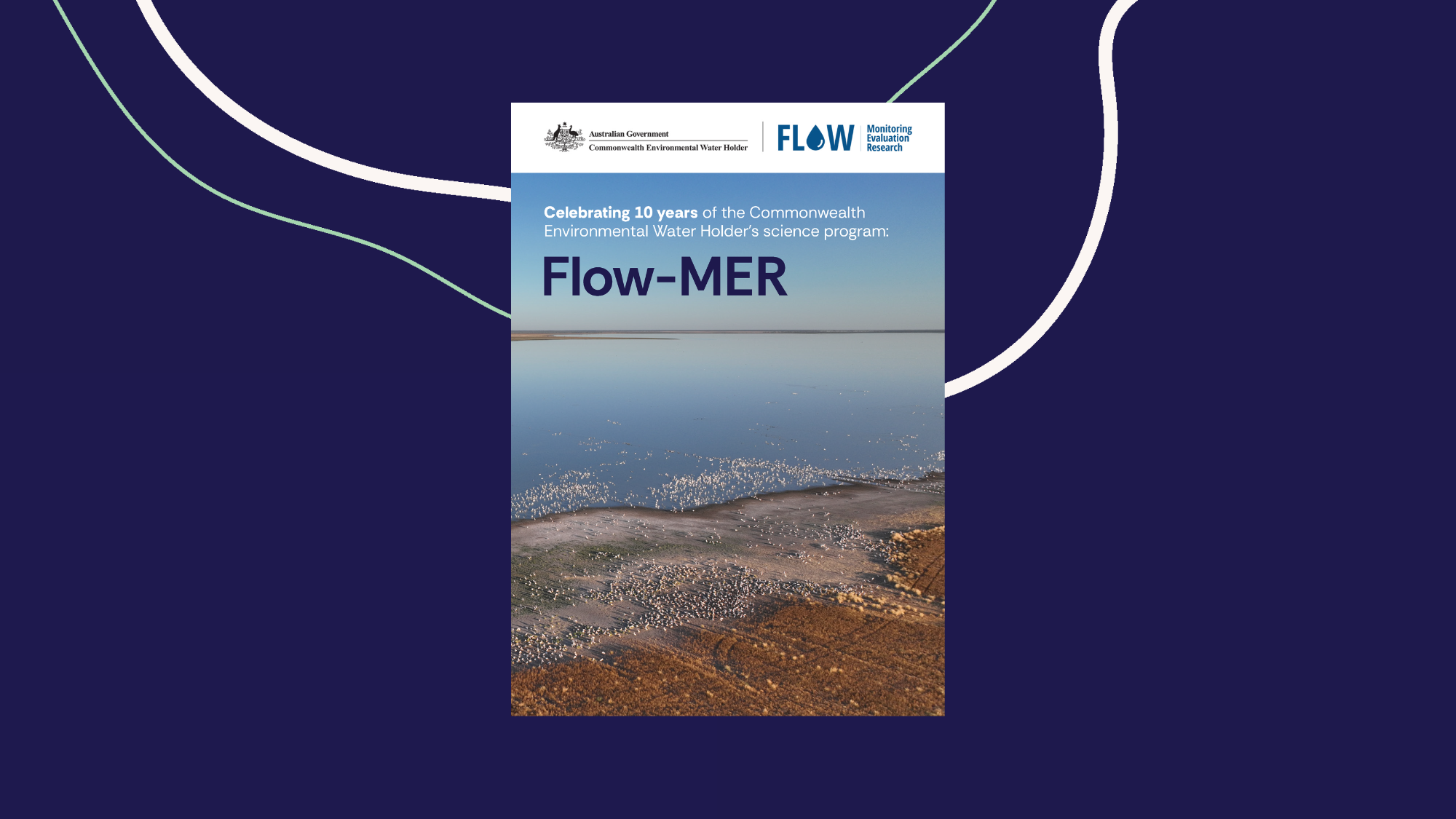 The Flow-MER booklet cover featured on a deep violet background