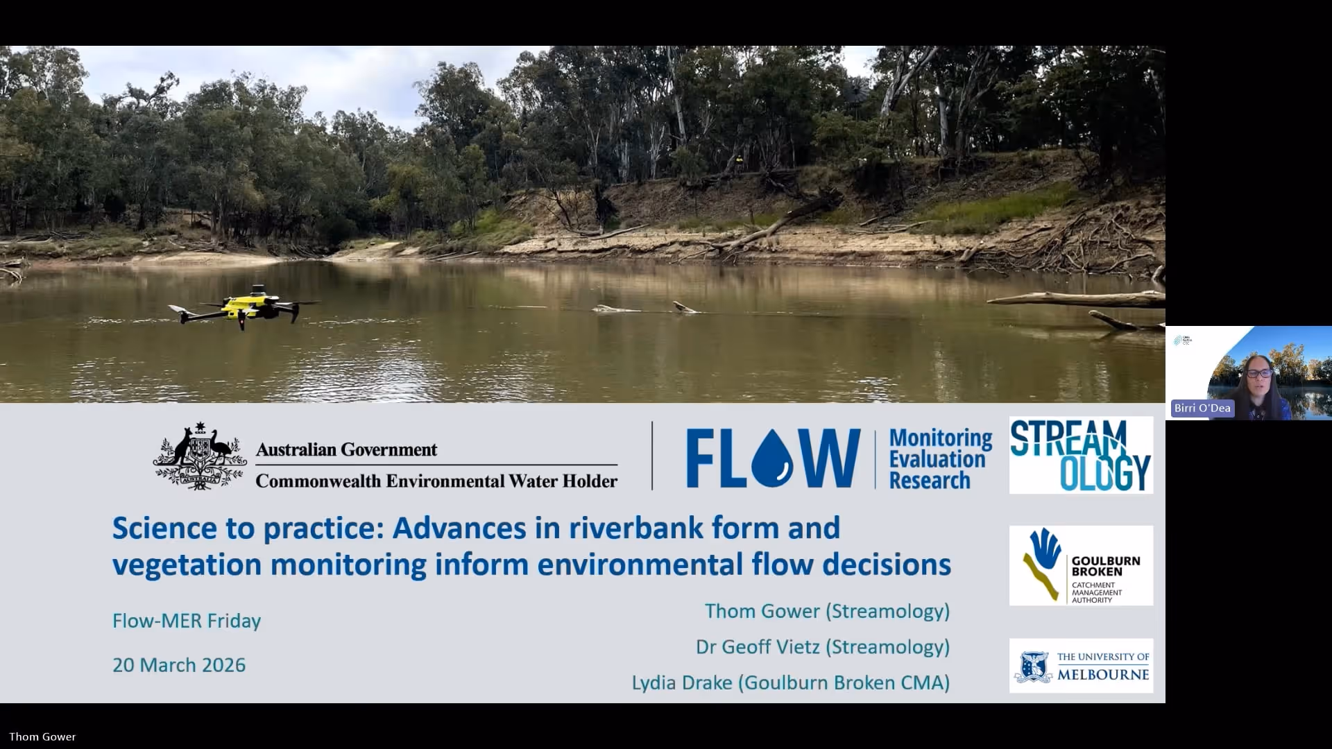 Science to practice: Advances in riverbank form and vegetation monitoring inform environmental flow decisions