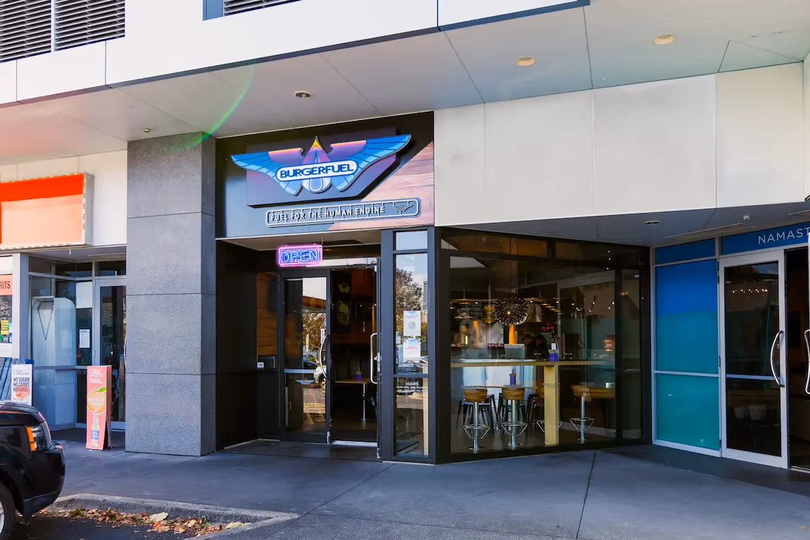 BurgerFuel Albany storefront