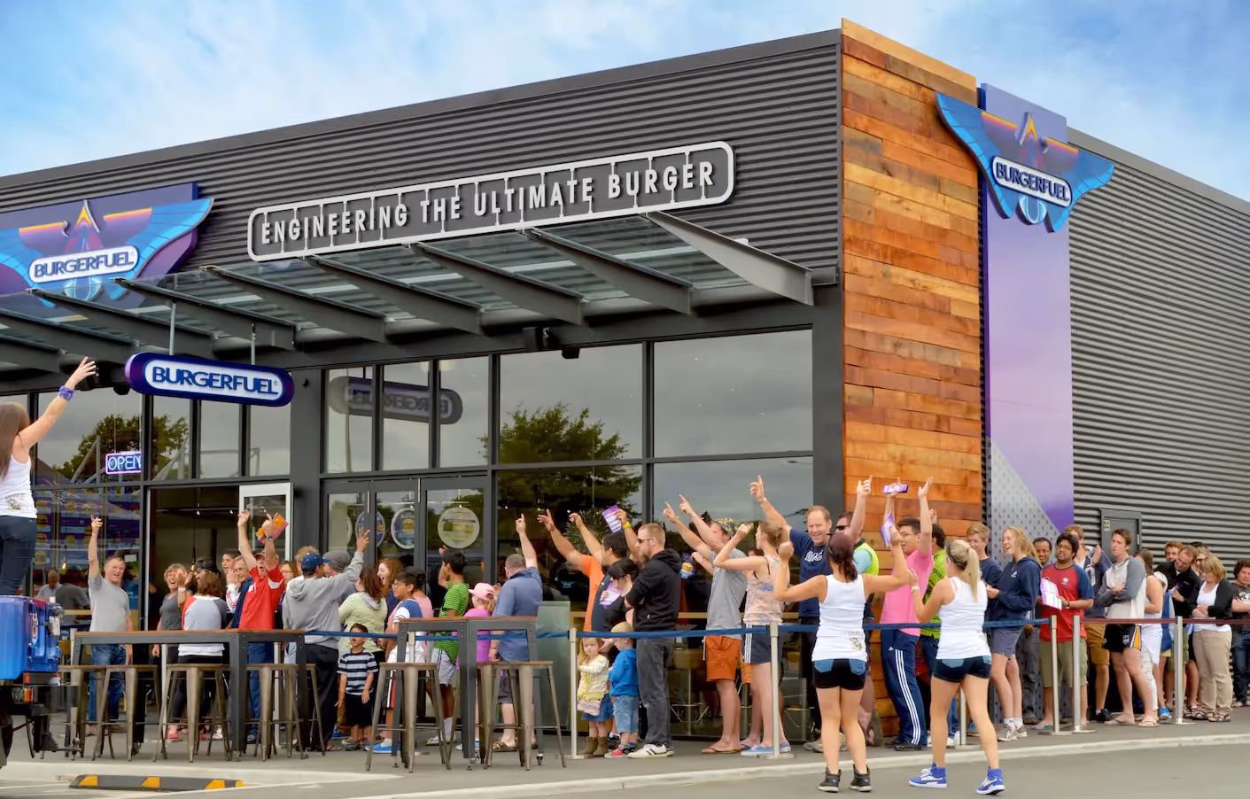 2014: BurgerFuel Bush Inn in Christchurch opens