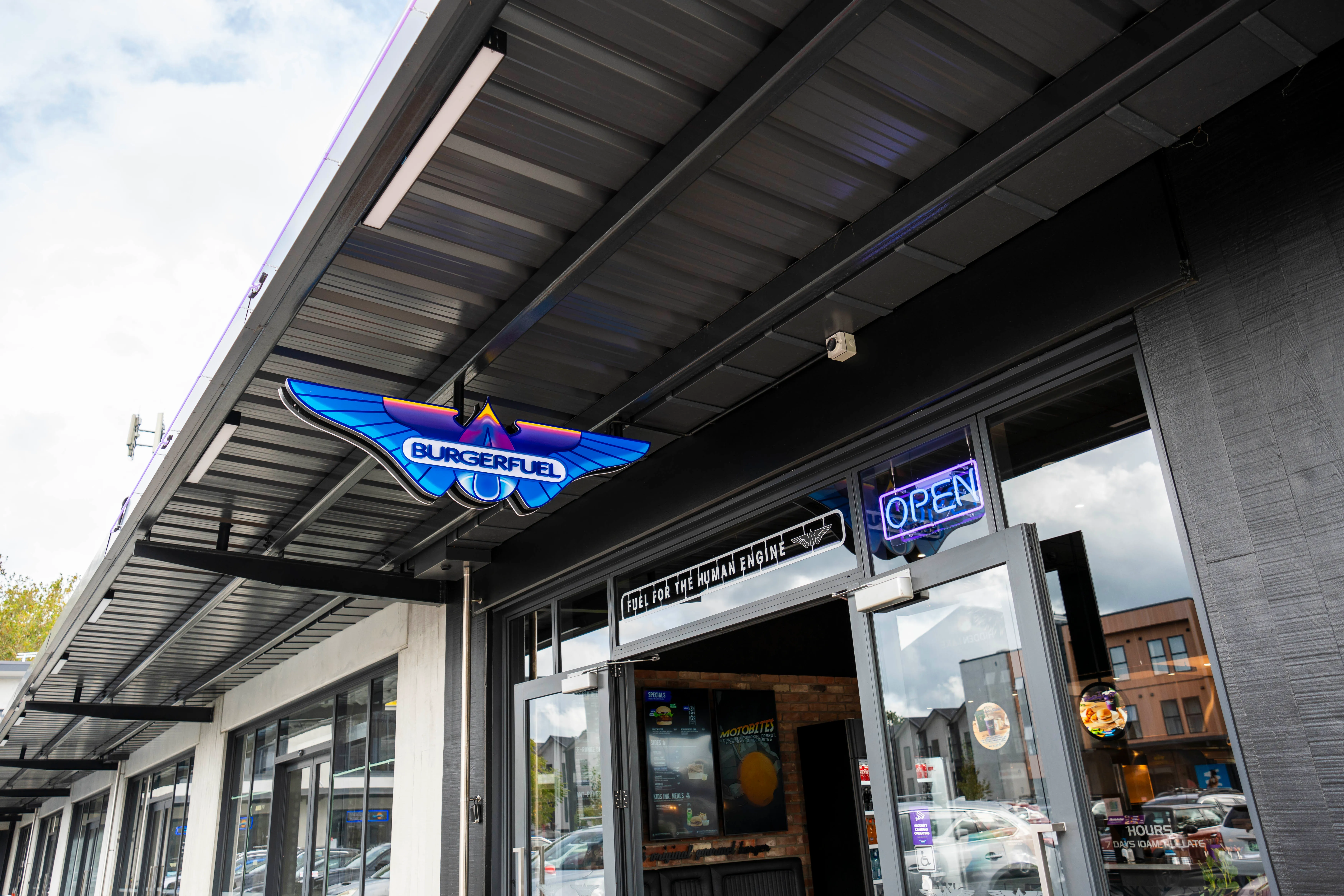 BurgerFuel Cambridge exterior storefront 2