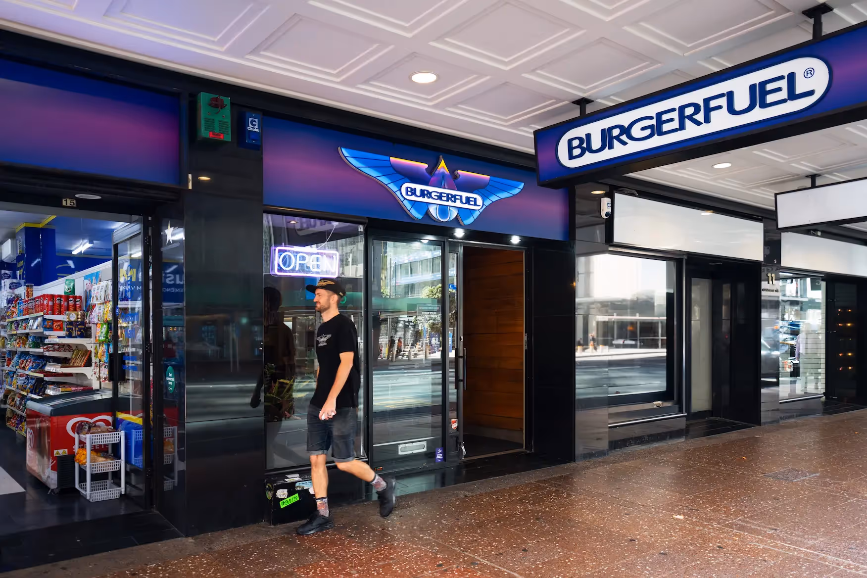 BurgerFuel Custom Street store front