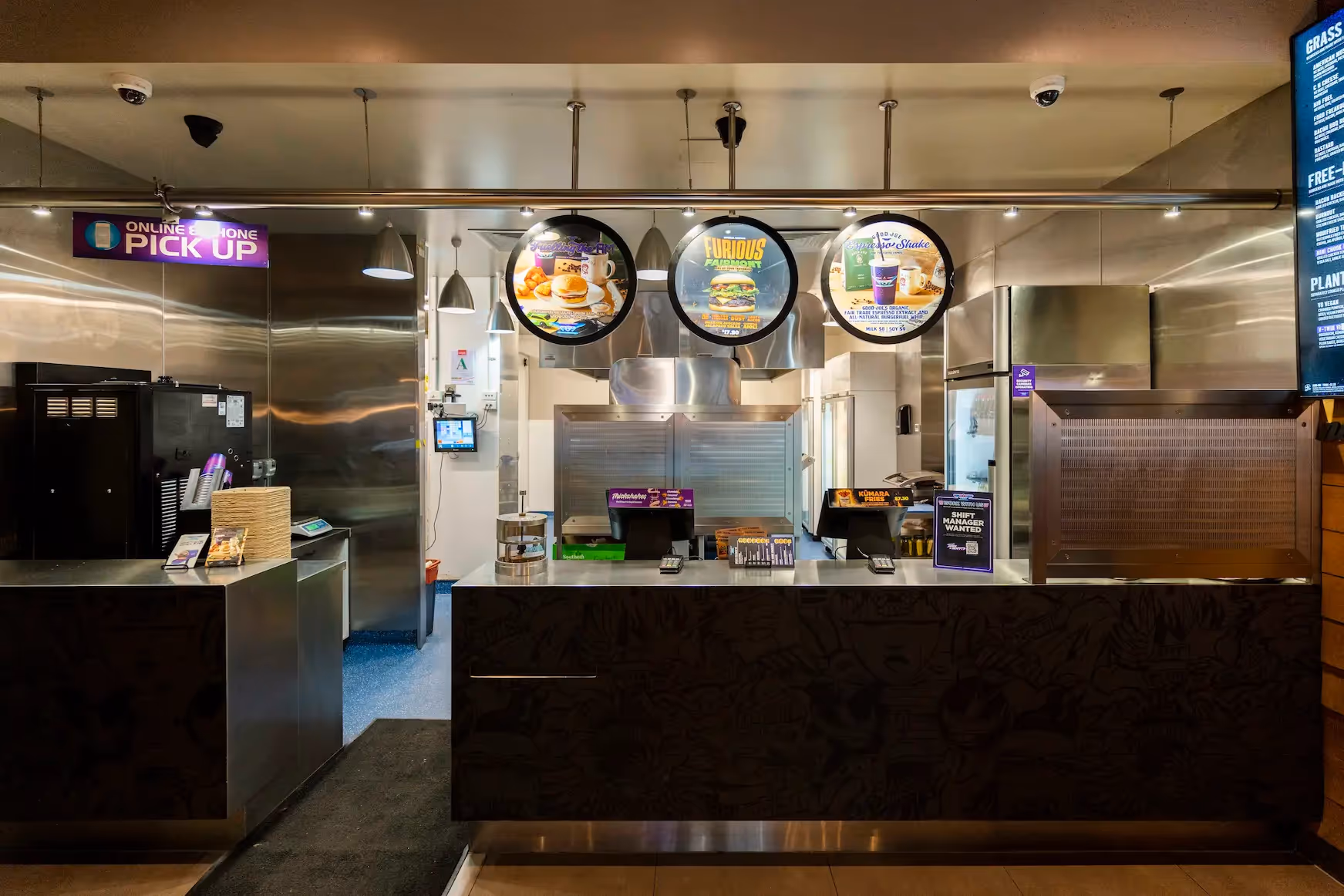 BurgerFuel Custom Street in-store counter