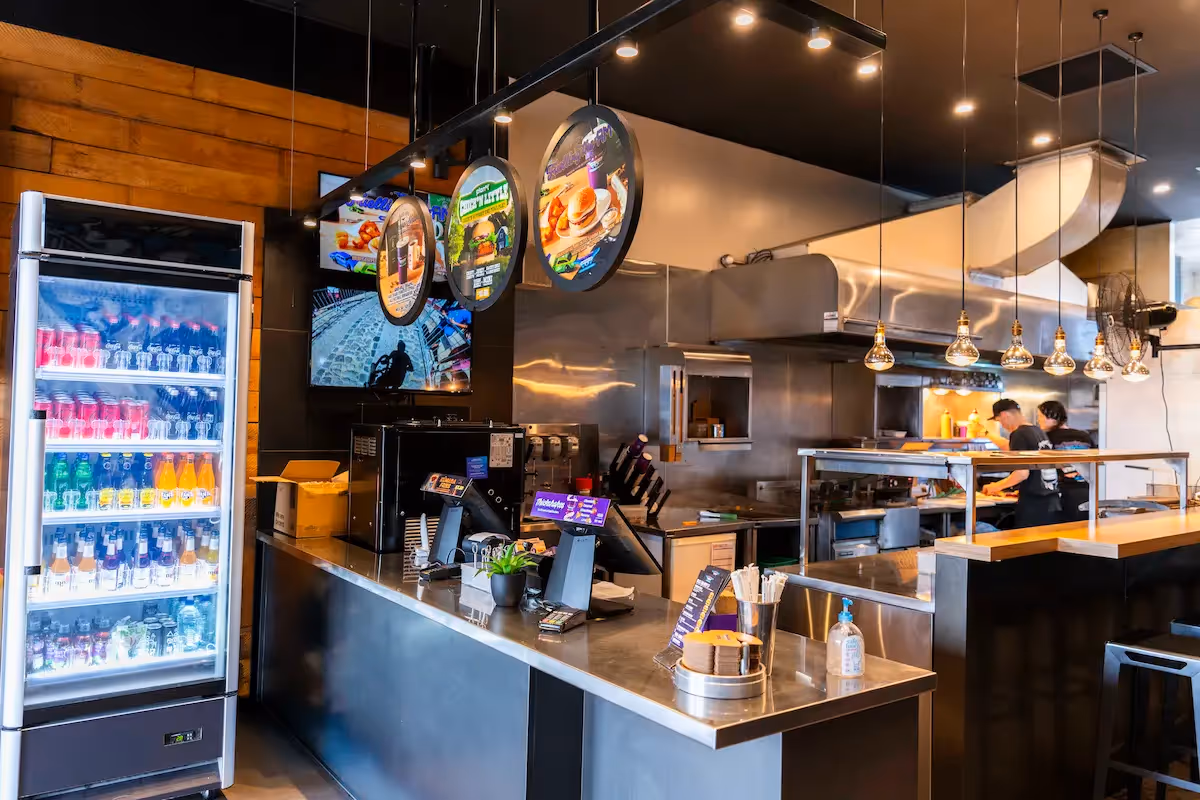 BurgerFuel Glenfield in-store interior 4