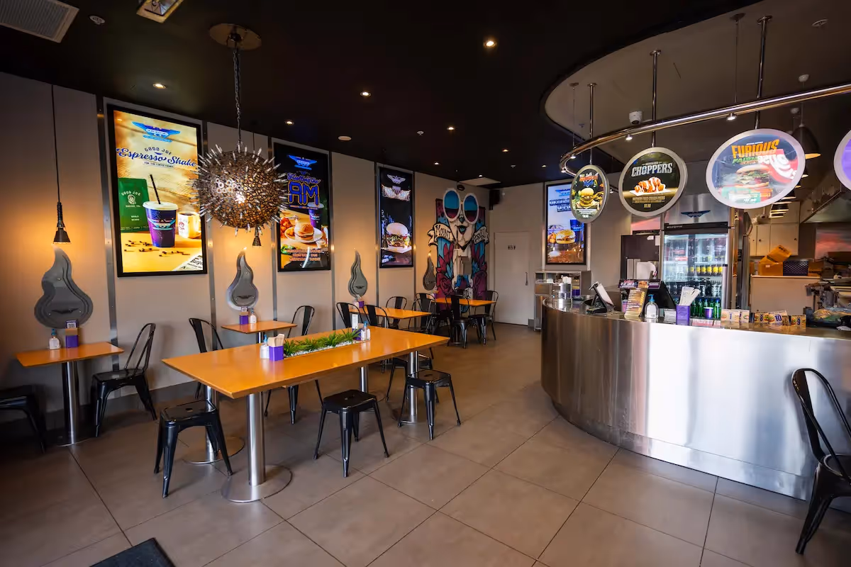 BurgerFuel Mt Roskill in-store interior 3