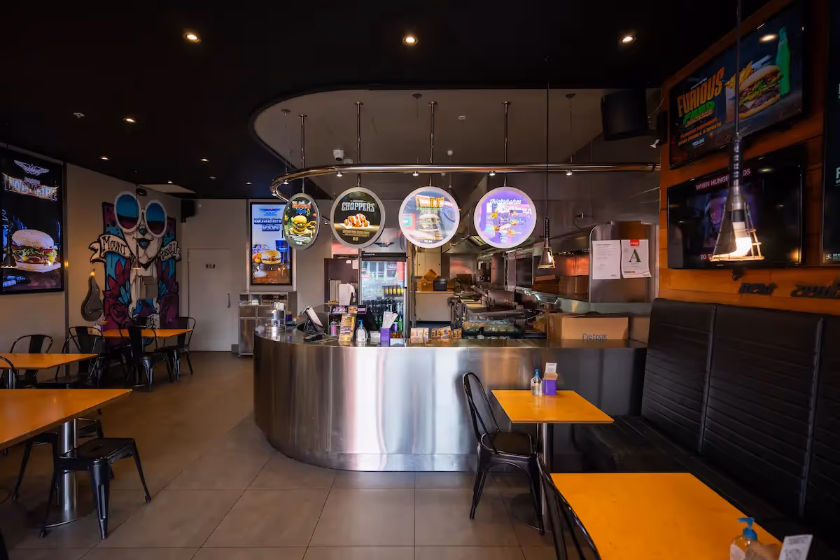BurgerFuel Mt Roskill in-store interior 2