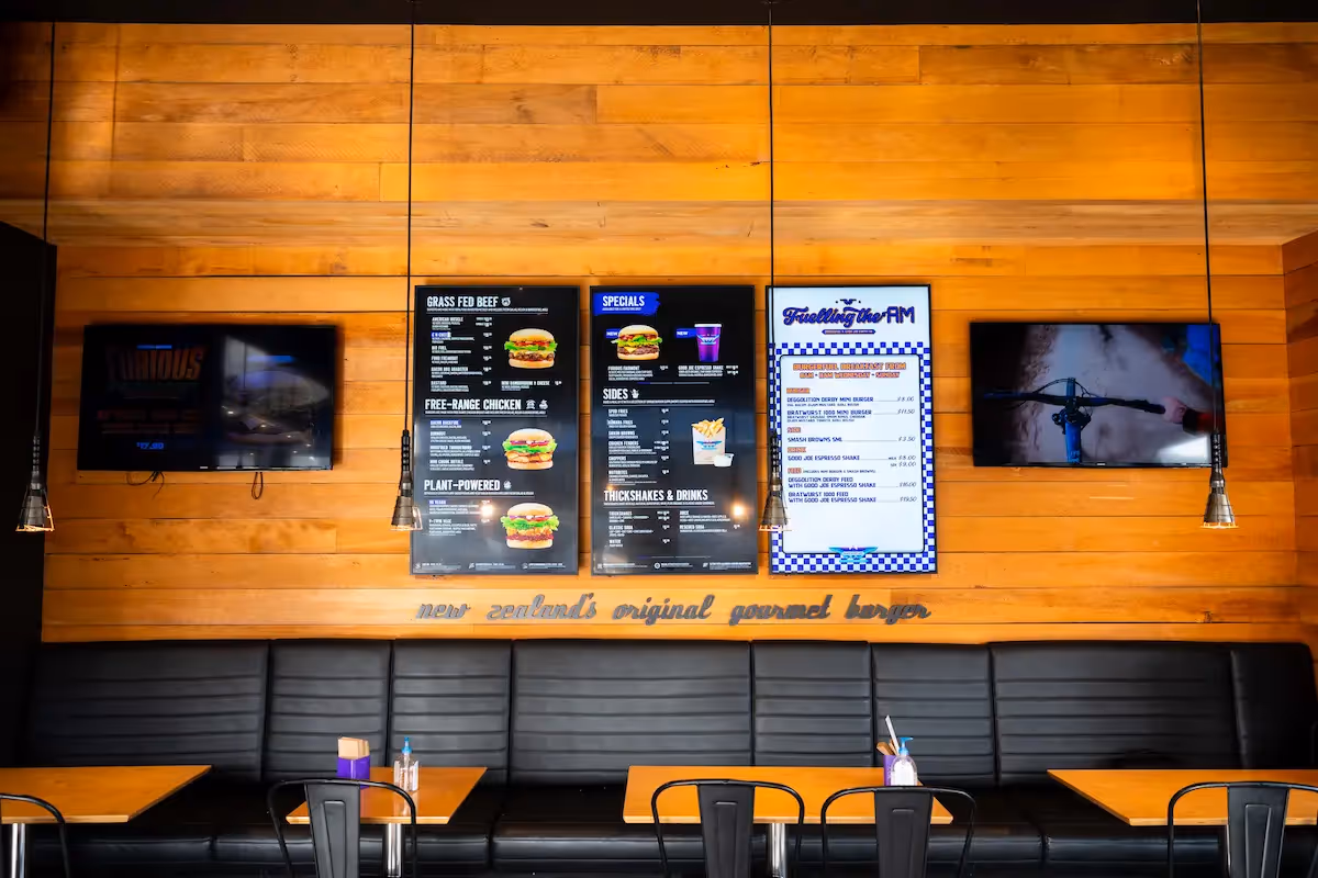 BurgerFuel Mt Wellington interior 