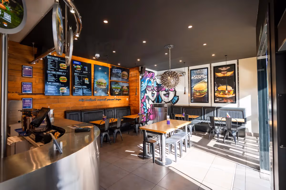 BurgerFuel Napier interior