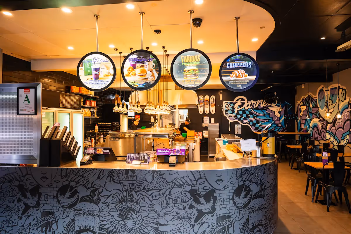 BurgerFuel Parnell in-store interior