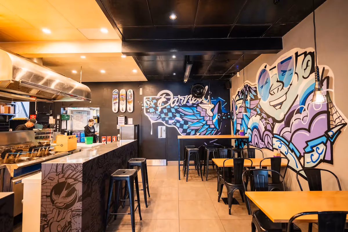 BurgerFuel Parnell in-store interior