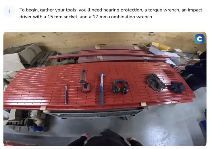 Step 1 of the step-by-step guide with text and image
