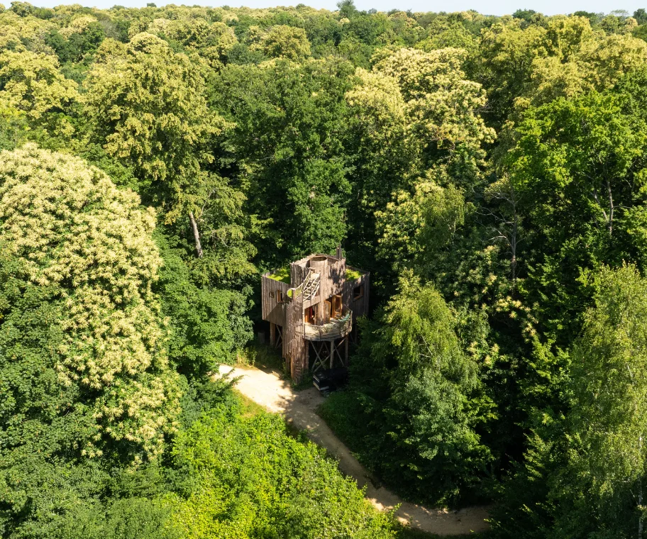 Cabane au milieu de la forêt - Domaine des Grands Chênes