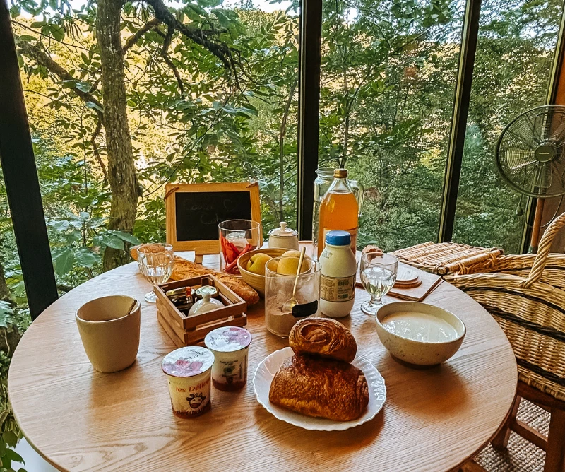 Petit-déjeuner - Cabanes de Salagnac - Corrèze