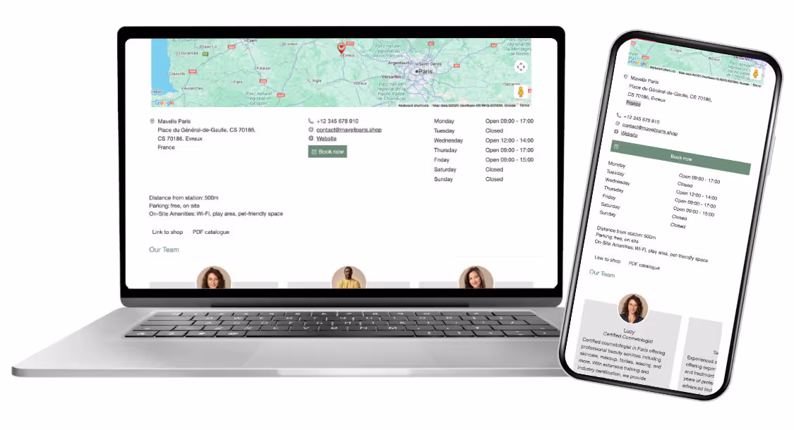Mobile-optimized store locator map providing a seamless responsive experience on smartphones, tablets, and desktops.
