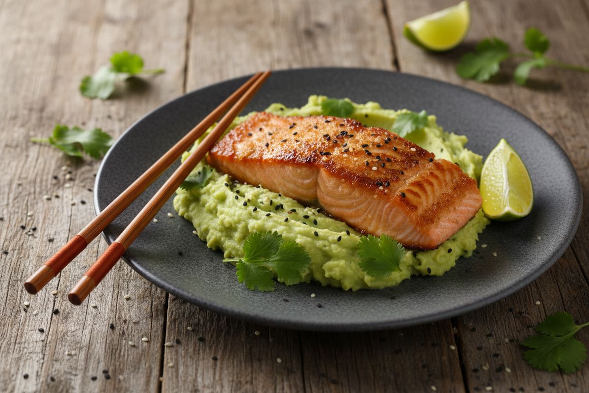 Rapea sokerilohi ja tulinen wasabimuusi – pohjoisen ja idän makujen rohkea ja herkullinen kohtaaminen.