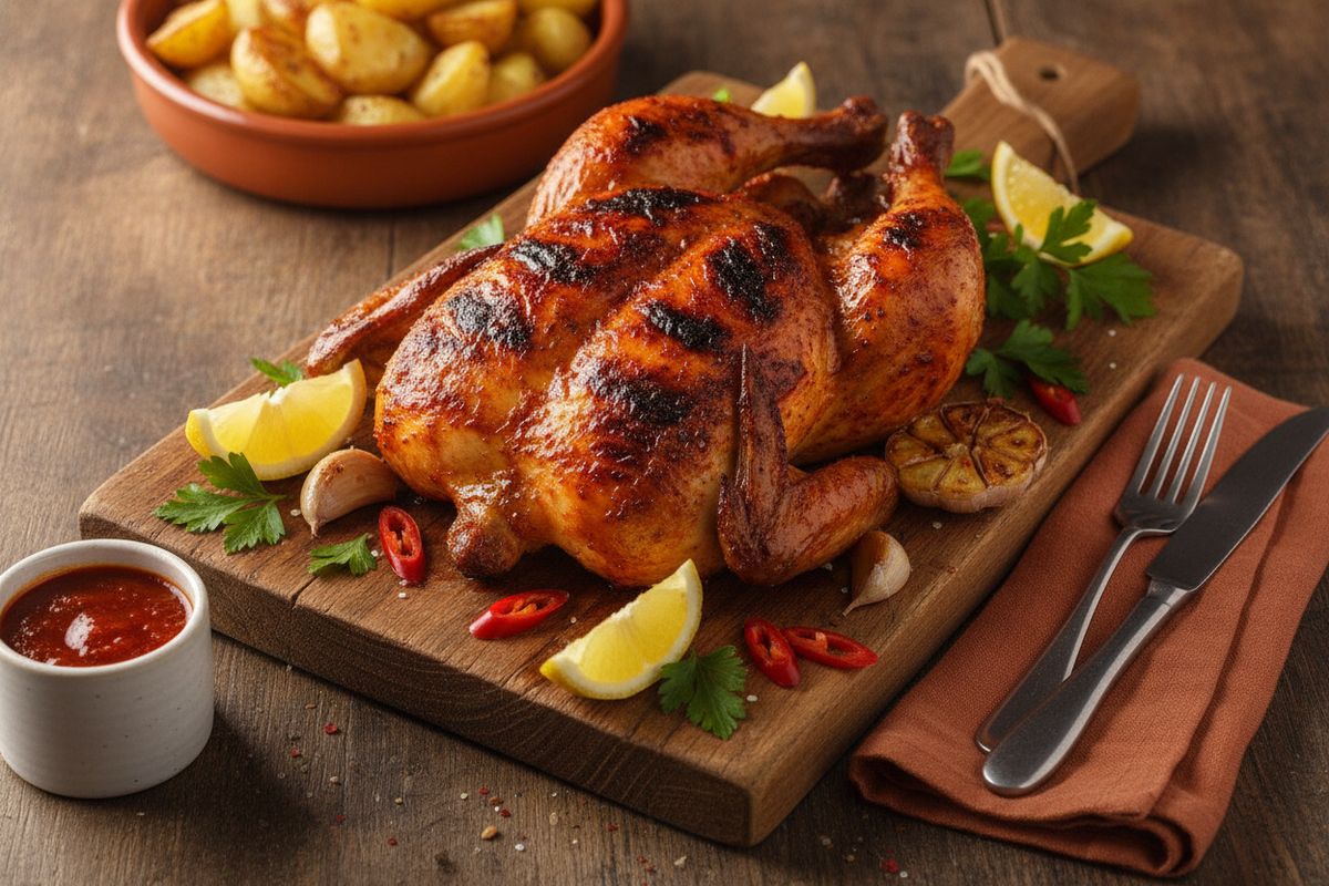 Tulinen piri piri -kana on portugalilainen grillilegenda, jossa afrikkalainen chili kohtaa Atlantin breesin – valmista kotona ja matkusta mauissa.