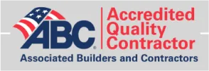 ABC Accredited Quality Contractor logo, representing Associated Builders and Contractors.
