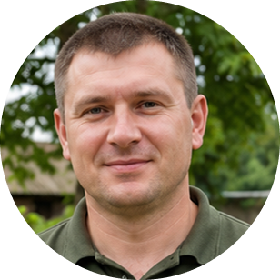 Задоволений чоловік сорока років