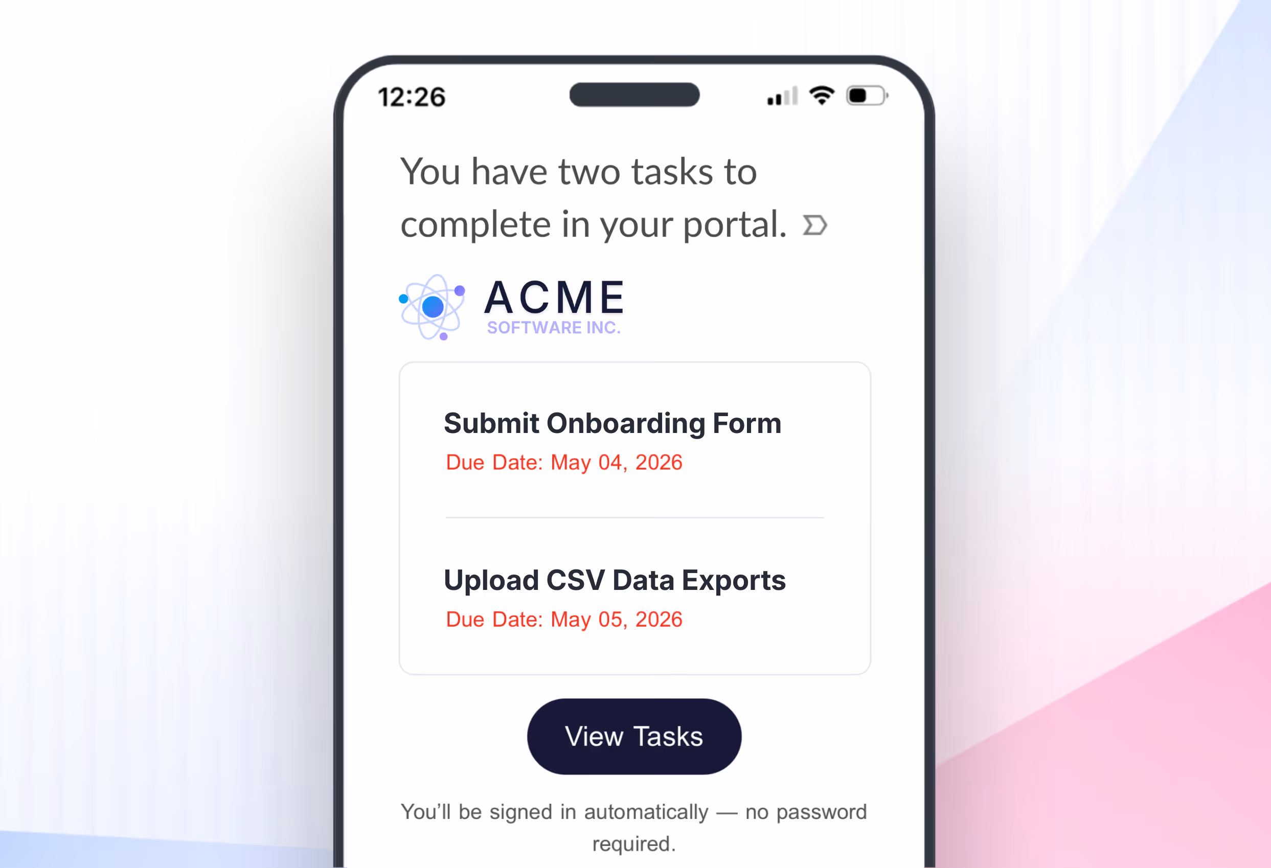 Team dashboard screenshot