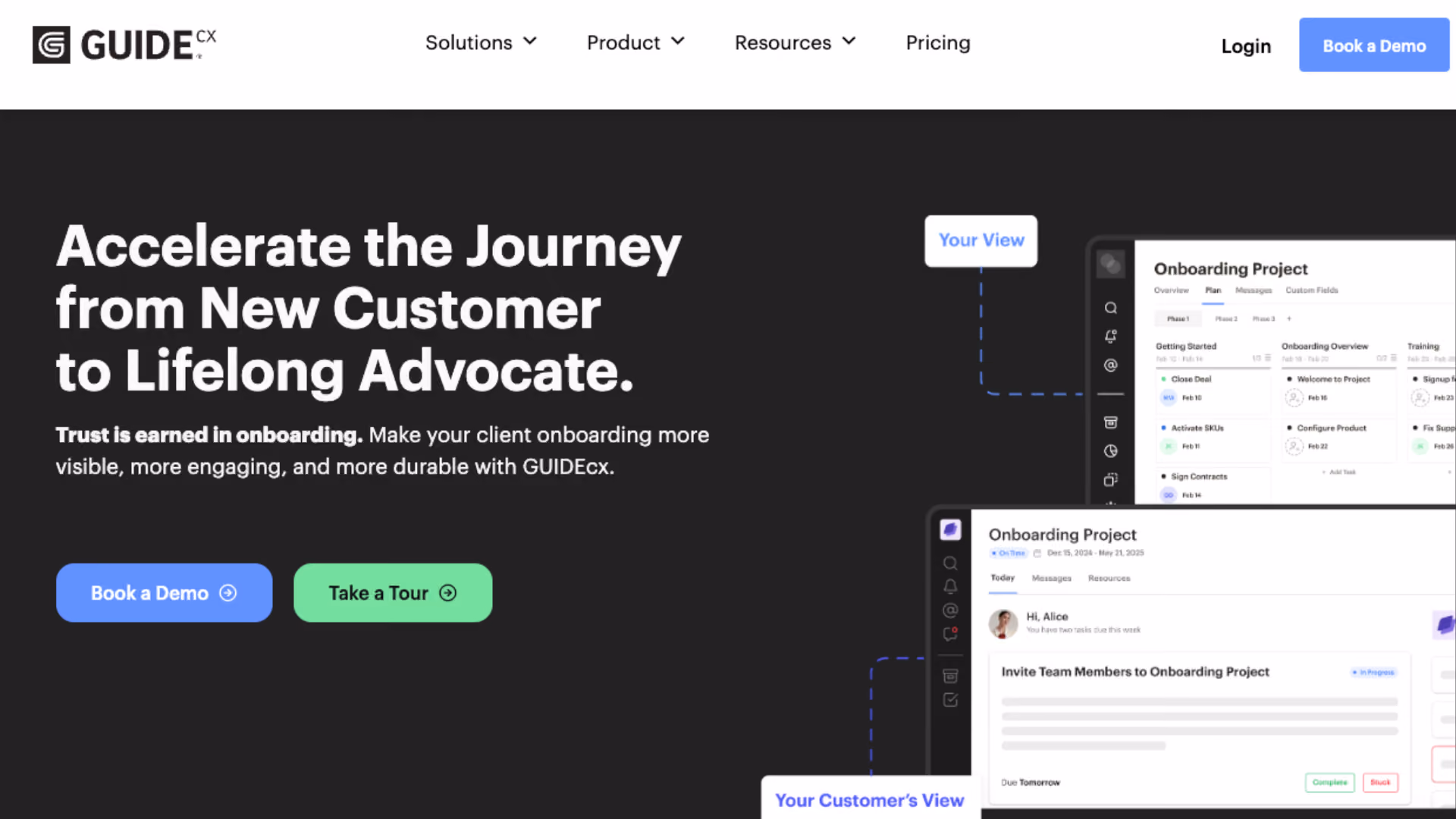 GuideCX product screenshot