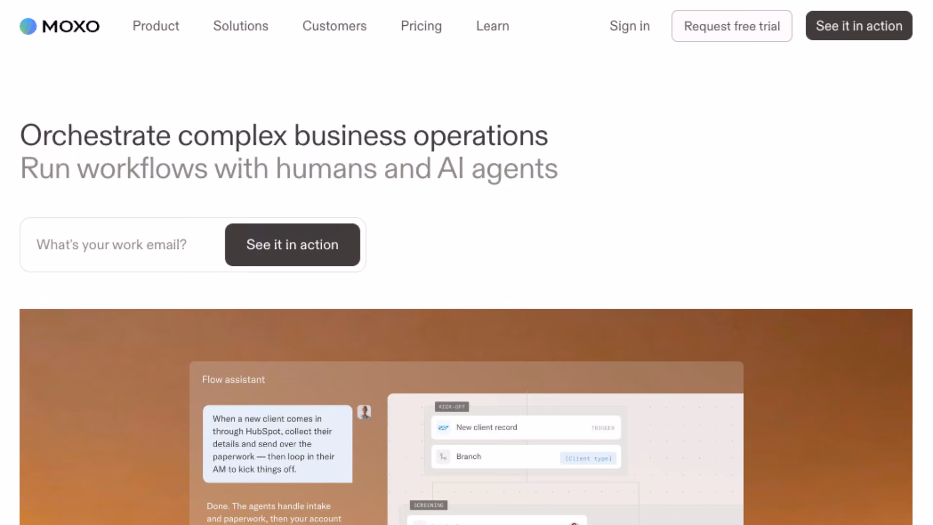 Moxo product screenshot