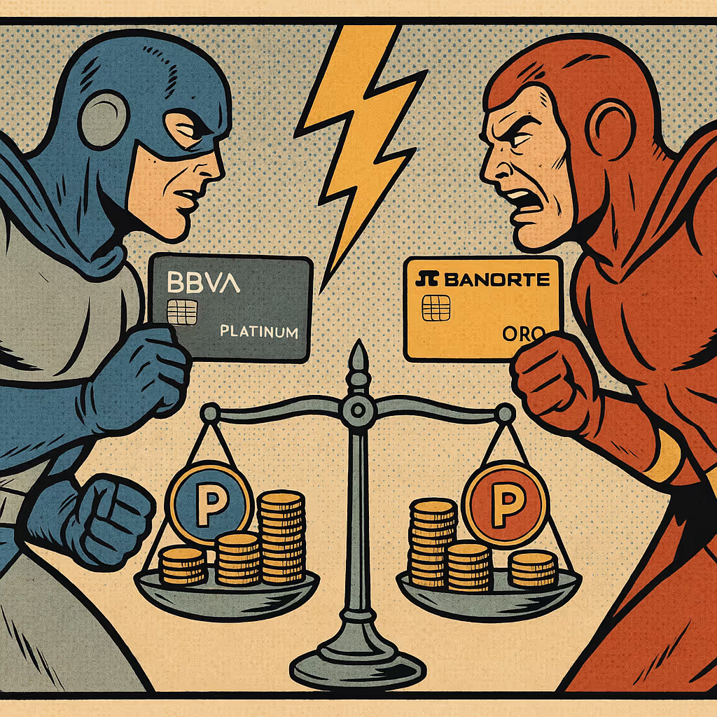 Banorte vs BBVA tarjetas de crédito ¿Cuál conviene más en 2024?