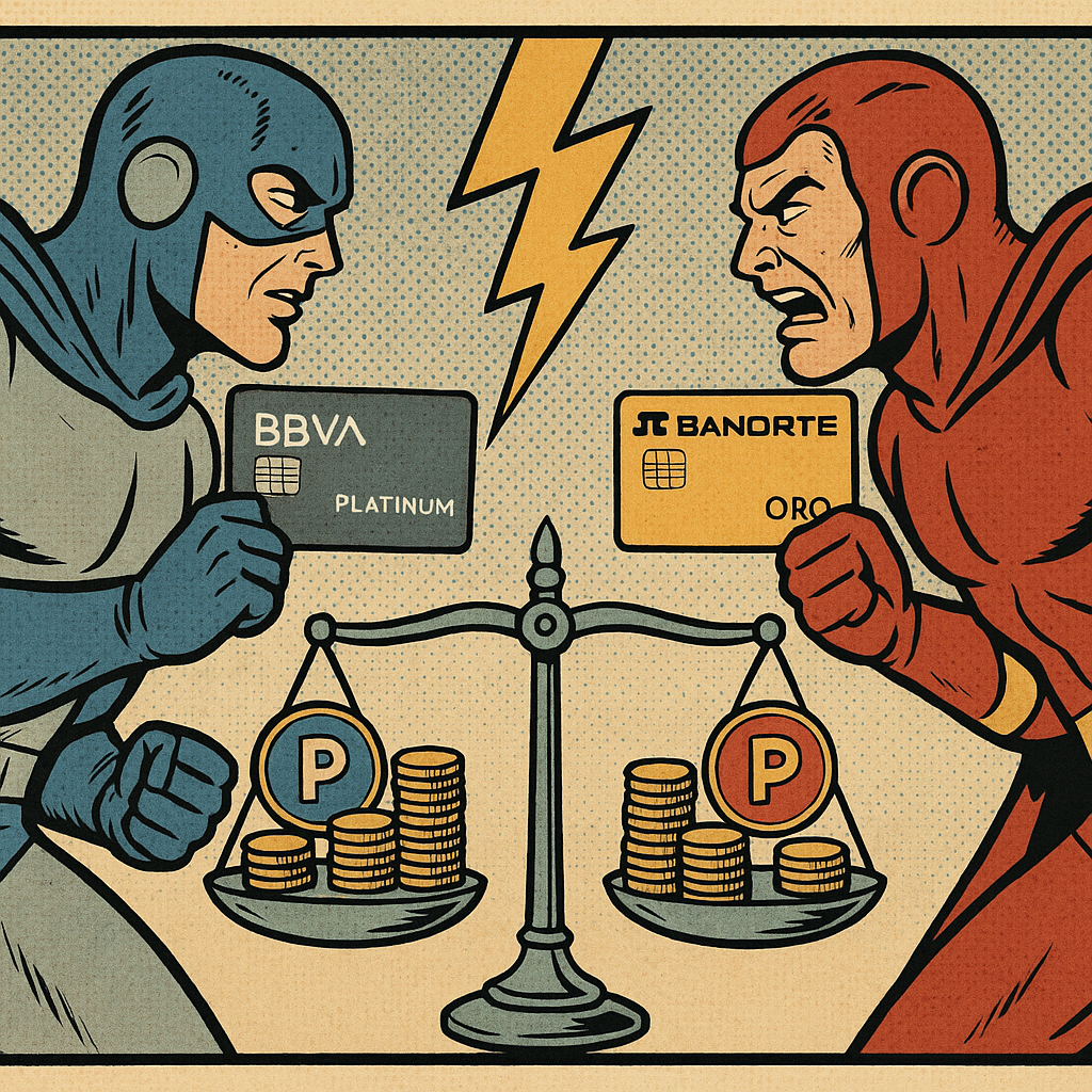 Banorte vs BBVA tarjetas de crédito ¿Cuál conviene más en 2024?