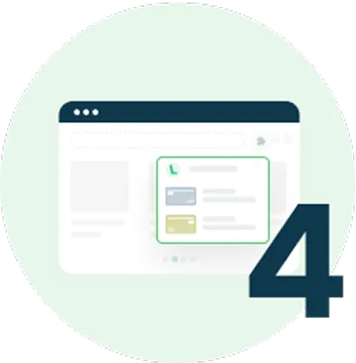 Step 4 – Let Lever guide you at the checkout page by recommending the best credit card for maximum savings and perks.