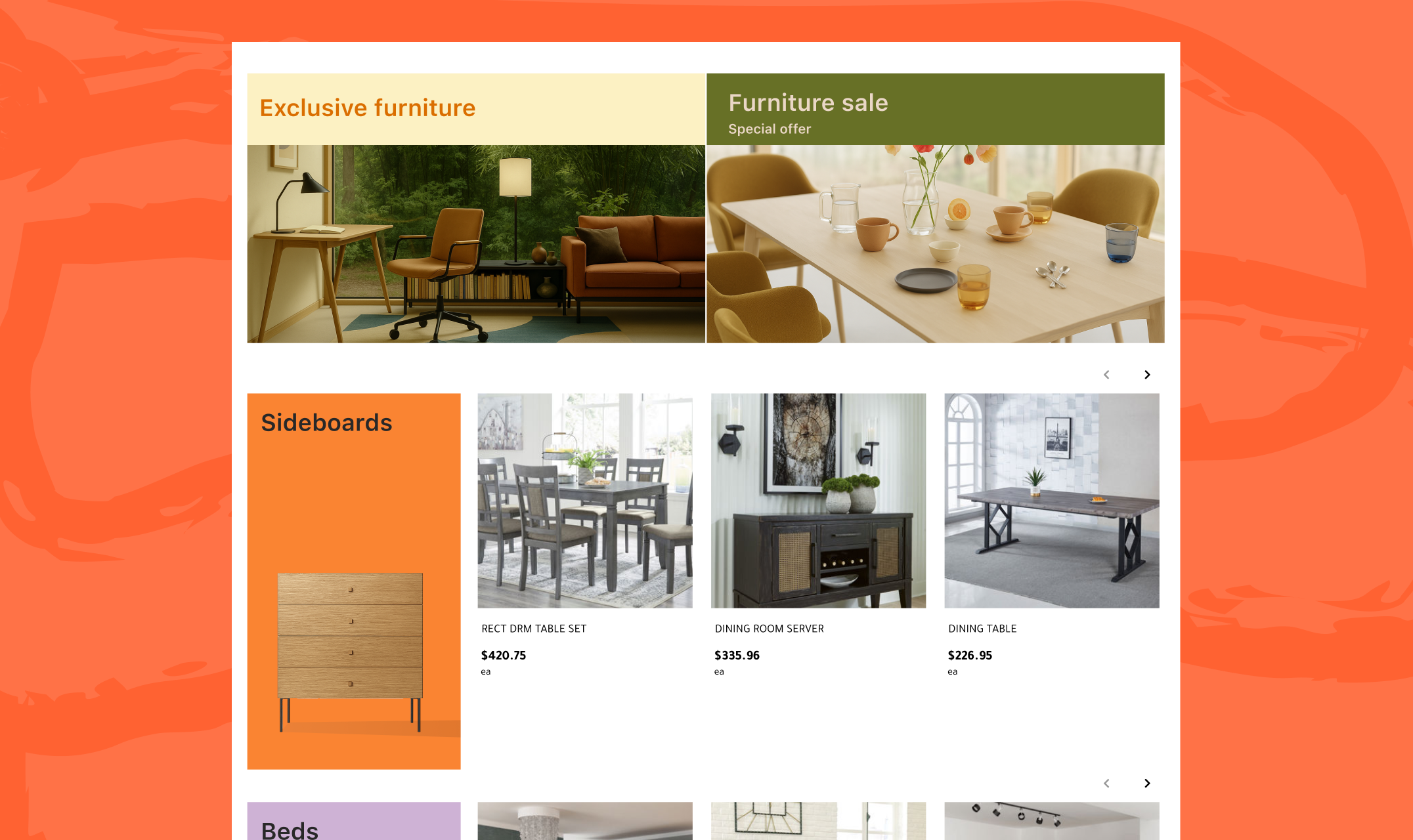 furnigo main page screenshoot 