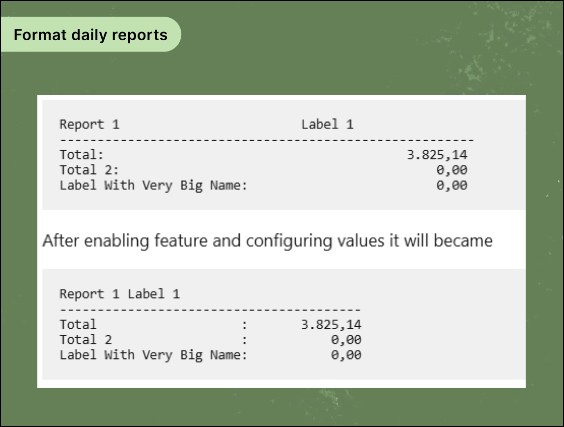 format daily reports