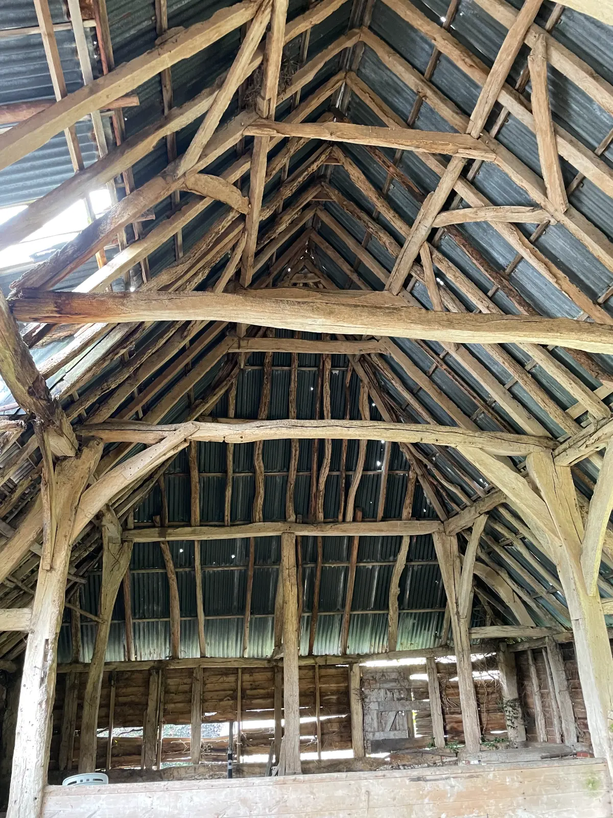 Derelict roof before conversion