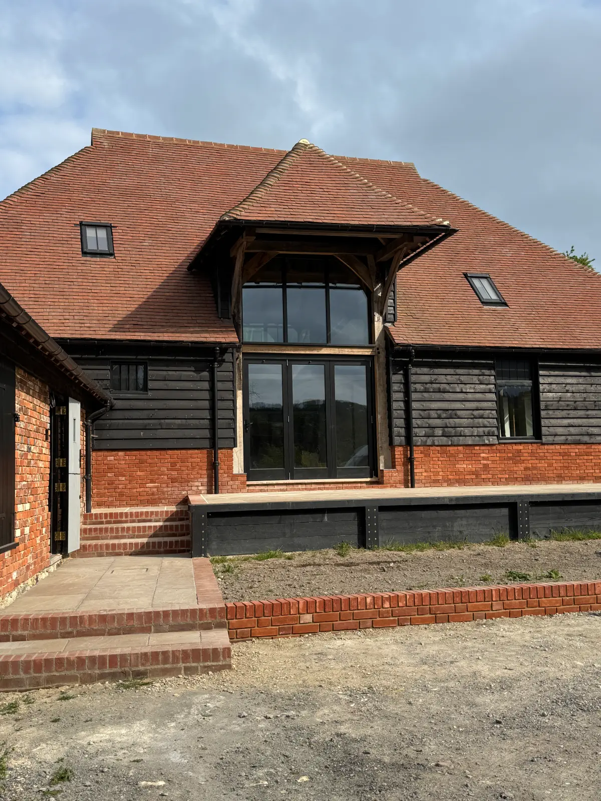 Barn exterior after conversion