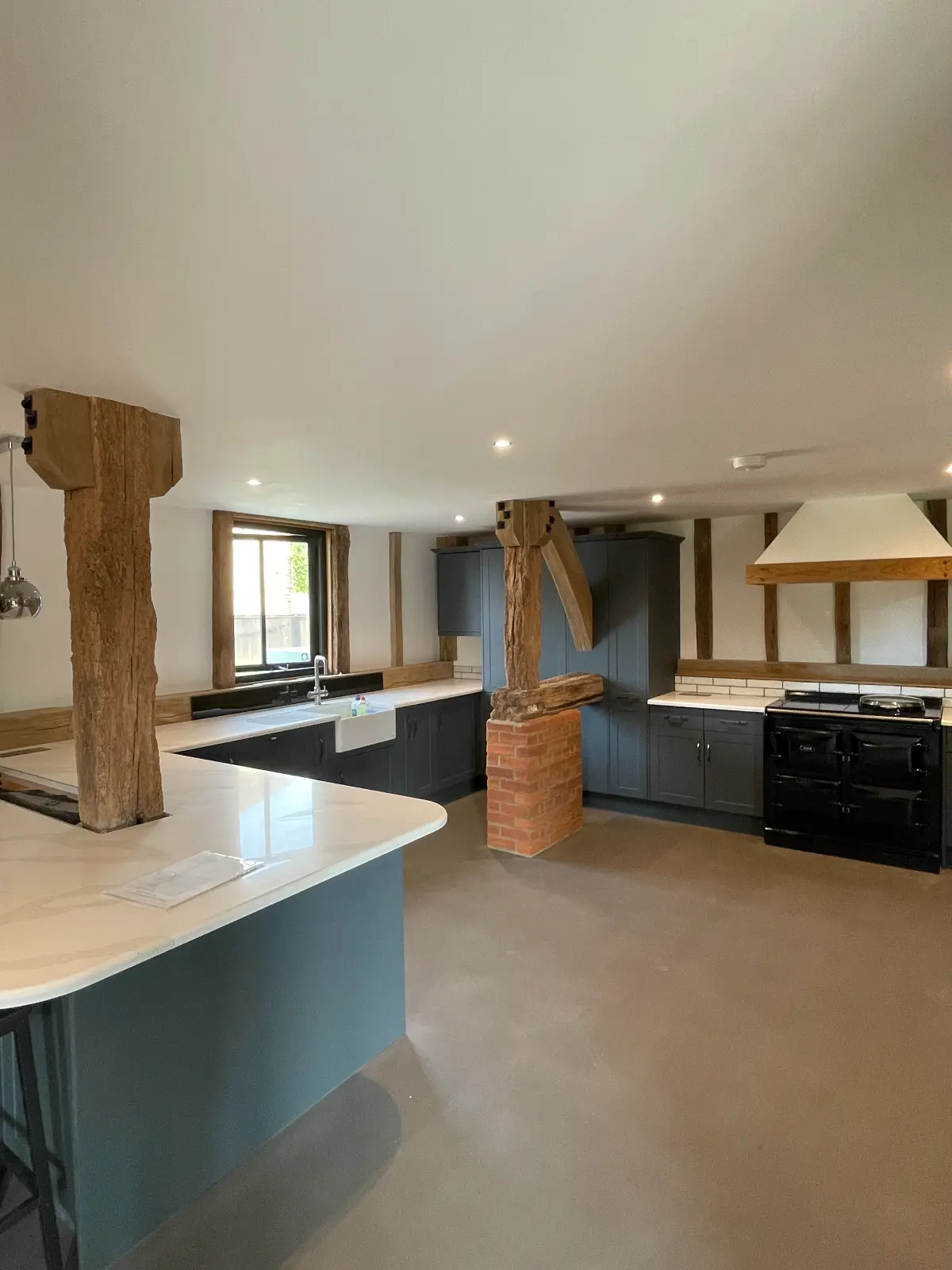 Modern barn kitchen interior