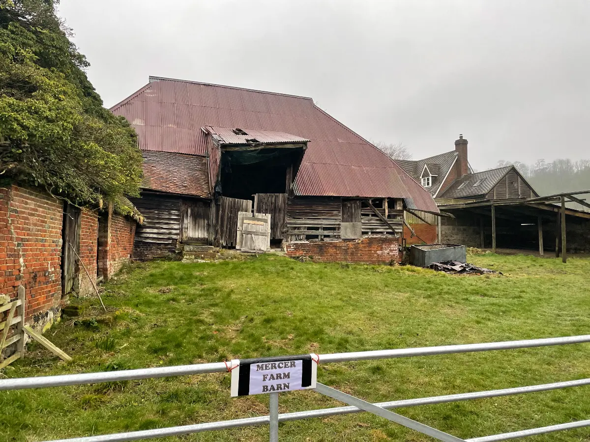 Barn exterior before conversion