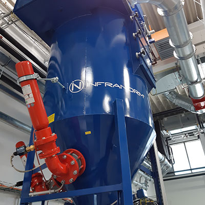 Industrieanlage mit Explosionsschutzsystemen