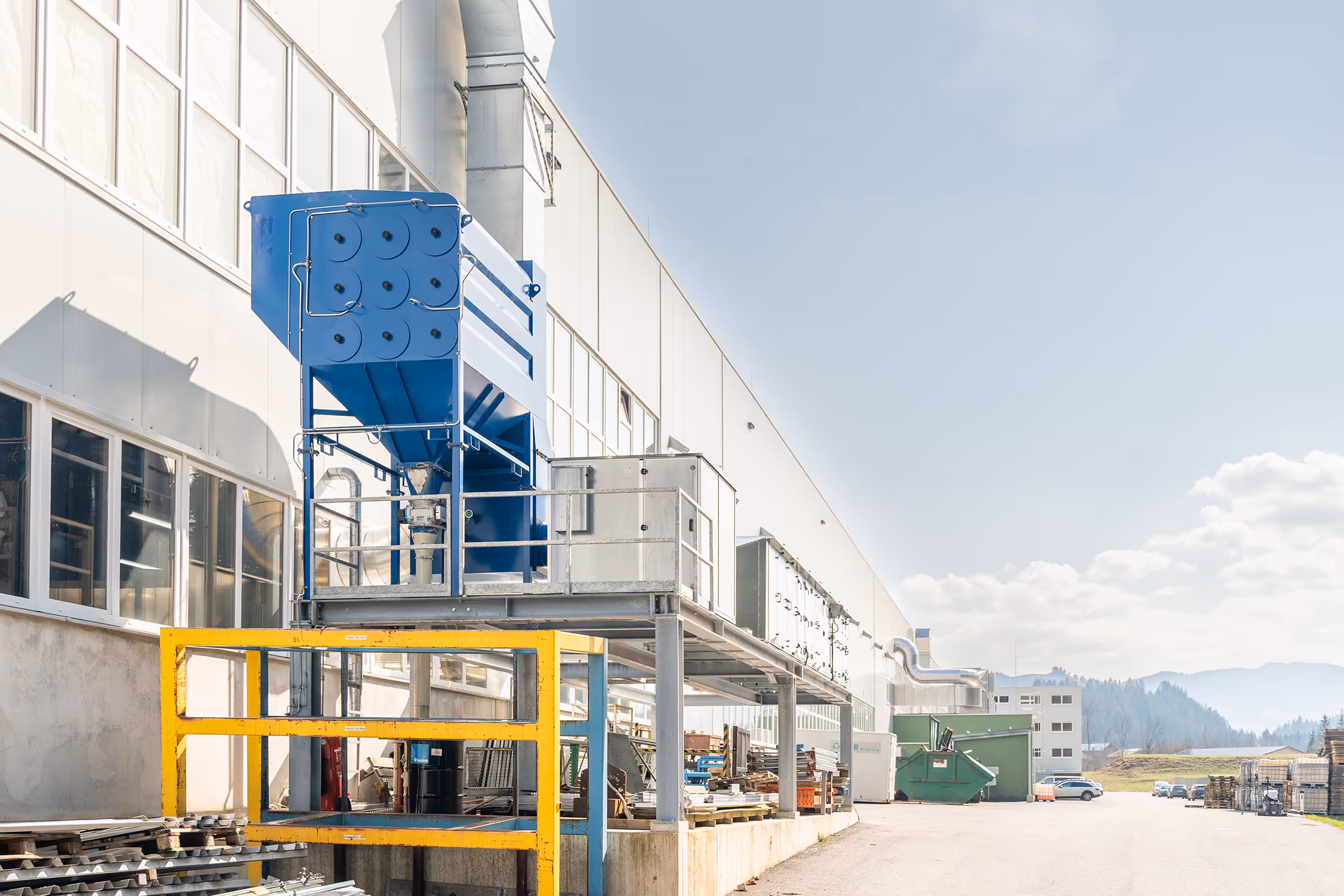 Produktionsinfrastruktur Staubabsaugung