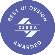 Never Settle wins 'Best UI Design' in the CSS Design Awards for Never Settle