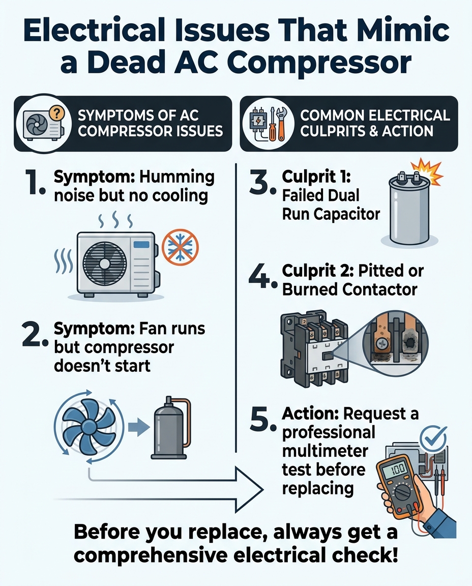 Electrical Issues That Mimic a Dead AC Compressor