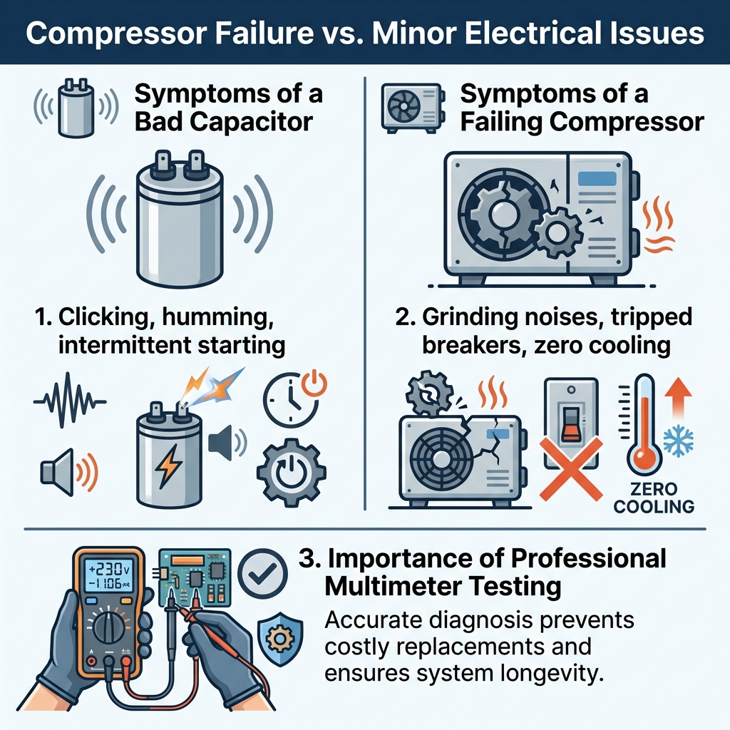 Compressor Failure vs. Minor Electrical Issues