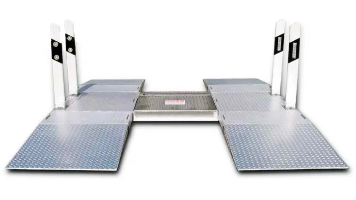 drive over ramp for the vehicle scanner