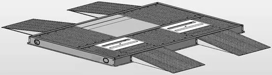 drive over ramp for the vehicle scanner