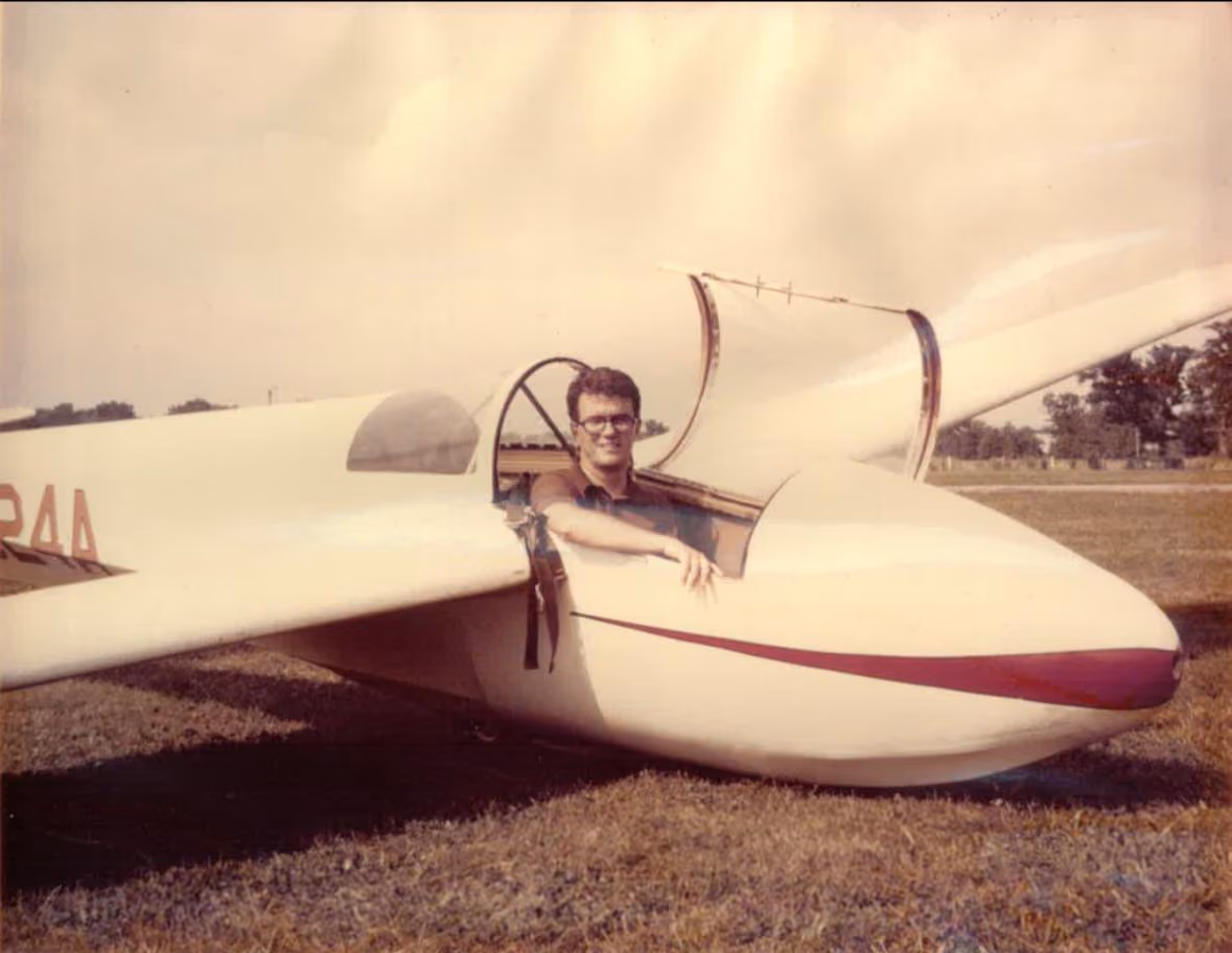 Bill Hargrove in a sailplane