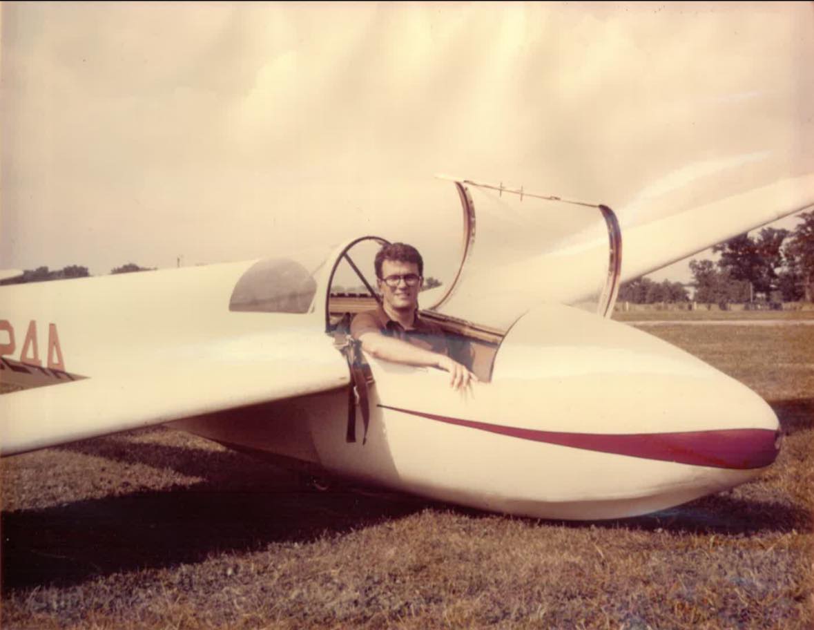 Bill Hargrove in a sailplane