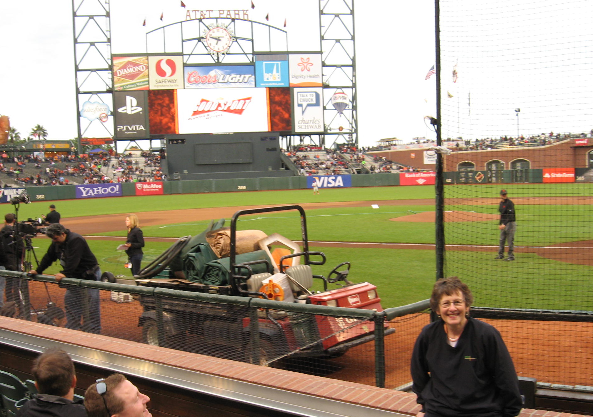 Bobbi Laratta at the San Francisco Giants baseball stadium in San Francisco, CA
