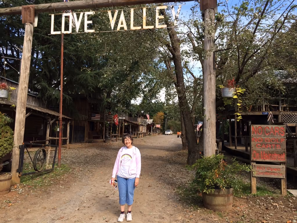 Bobbi visiting Love Valley, NC