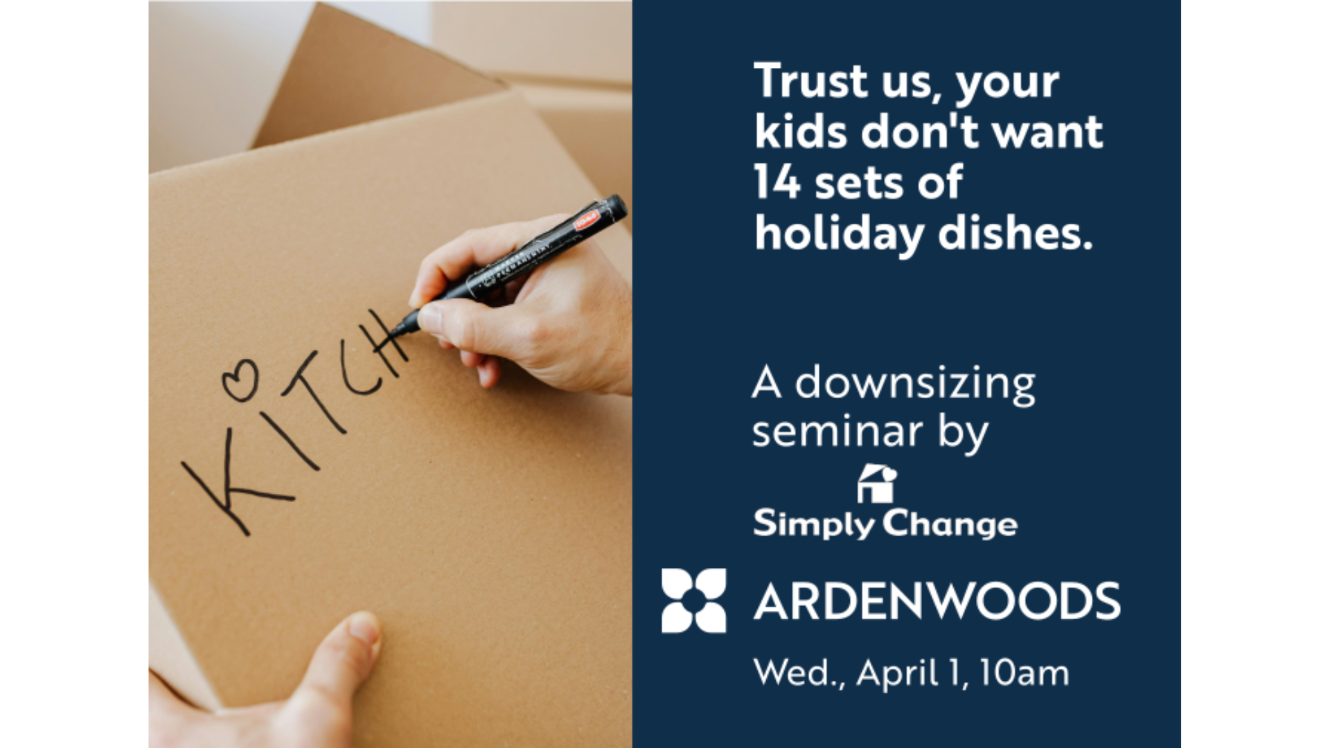 A downsizing seminar by Simply Change