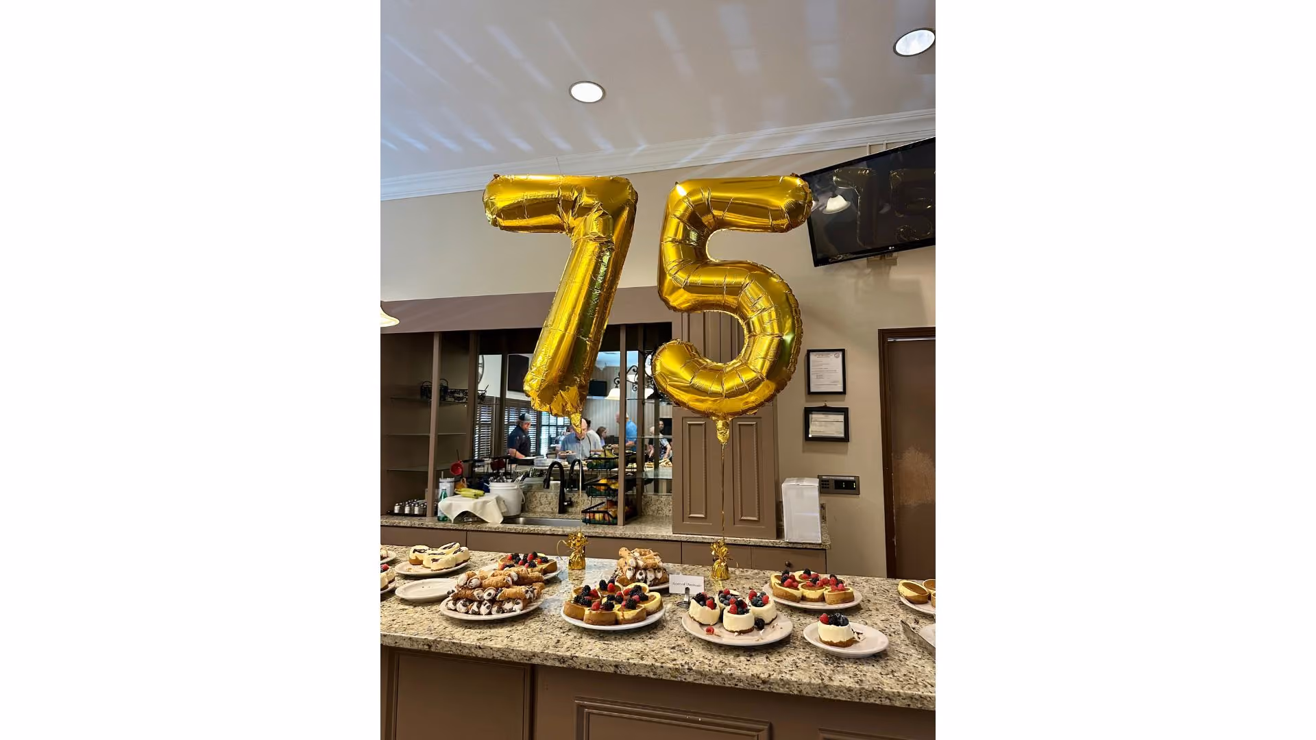 The dessert bar at ThriveMore's 75th anniversary luncheon celebration.